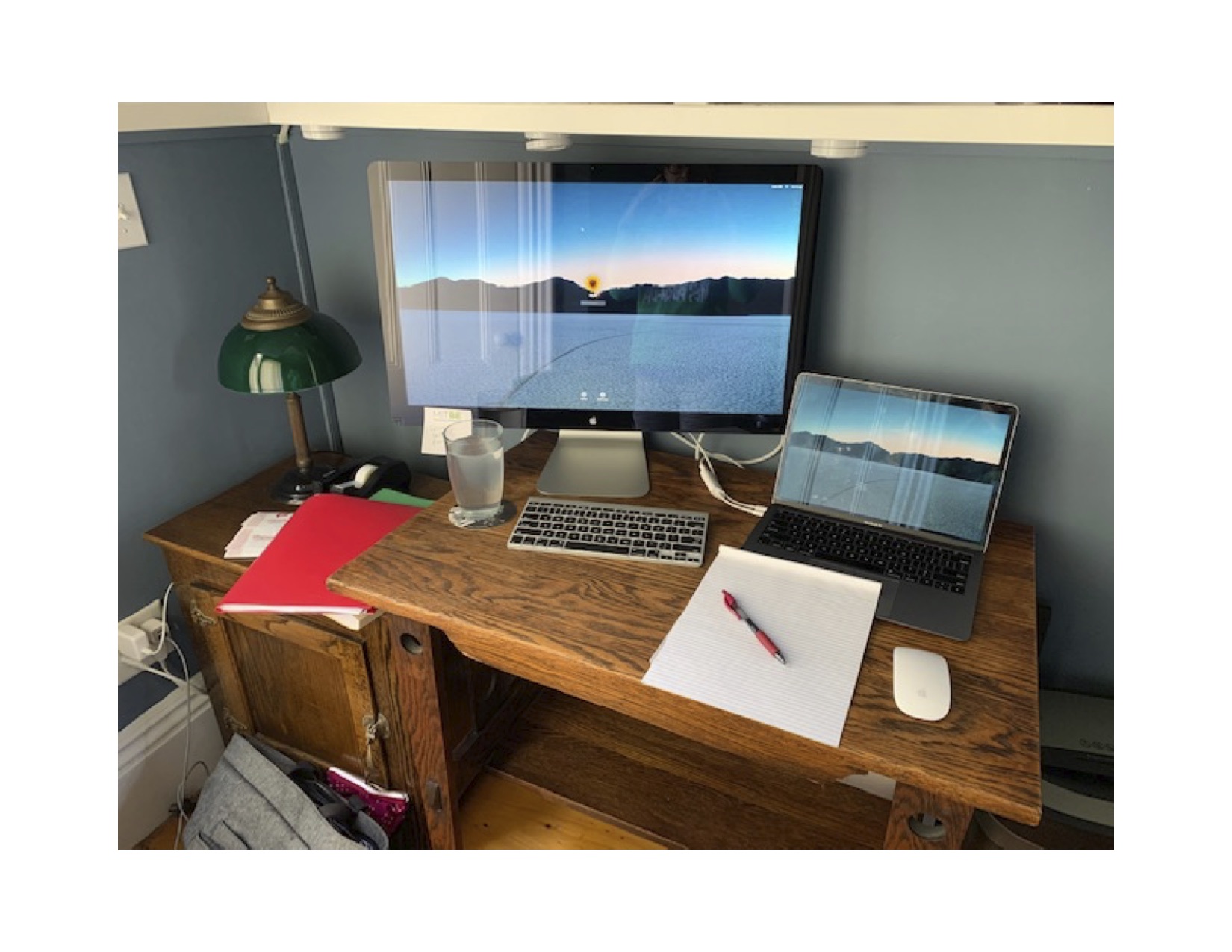 Noreen Lyell working from home workspace