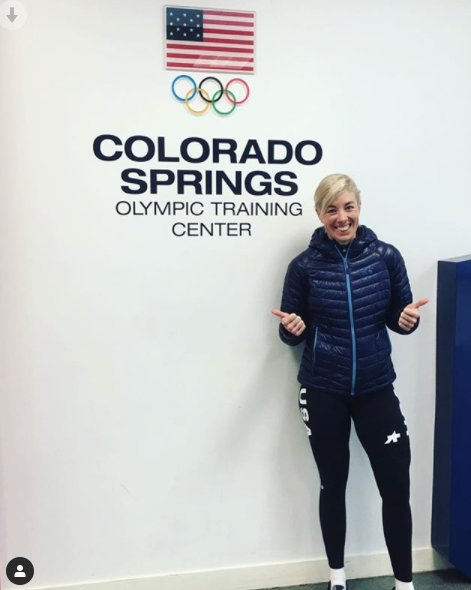 Chirstina Birch at the Colorado Springs Olympic Training Center